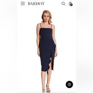 Bardot Carmelle cocktail dress navy large